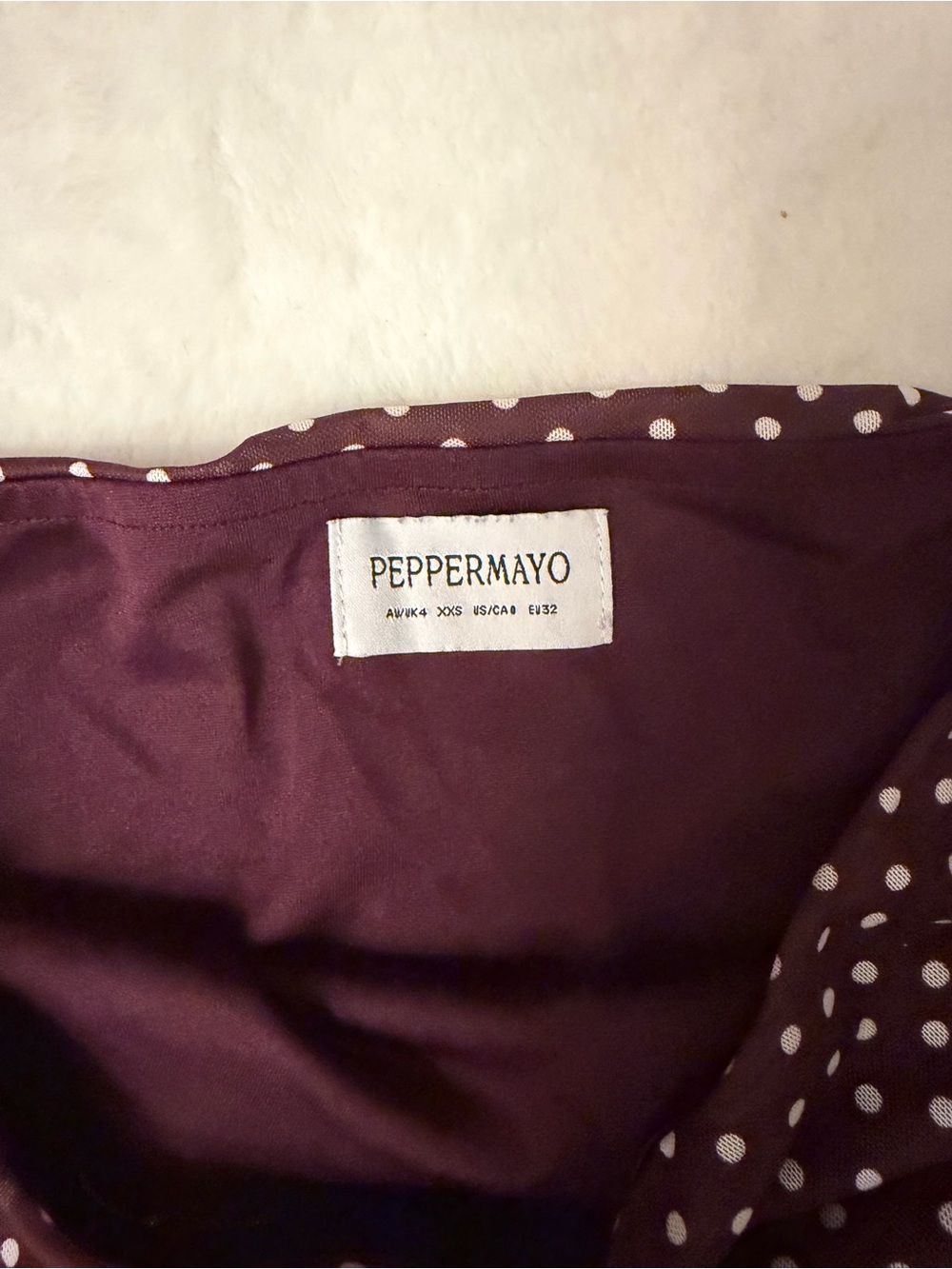 Skirt & Top Peppermayo Burgundy Polka Dot Midi Skirt & Top - Picture 8 of 8
